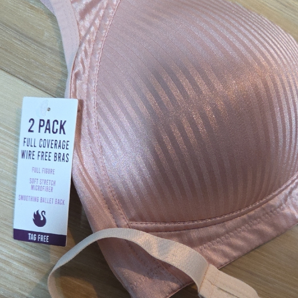 Gloria Vanderbilt Pink and Cream Bra Duo - Picture 2 of 5